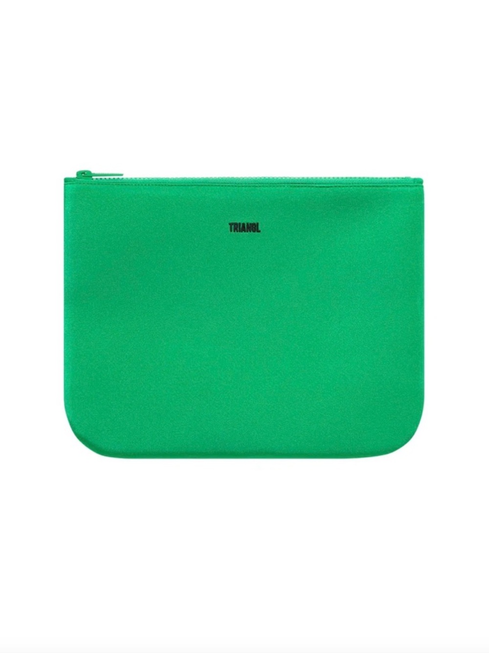 Triangl JUNGLE - GREEN NEOPRENE ZIP POUCH Swim Resortwear Travel Trendy